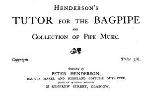 Frontpiece from Henderson's Collection