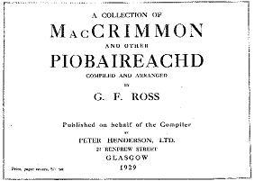 Cover from Ross Piobaireachd