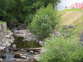 Stream at the Edradour distillery